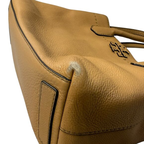 Tory Burch McGraw Triple Compartment Leather Satchel - Tiramisu - Picture 16 of 17
